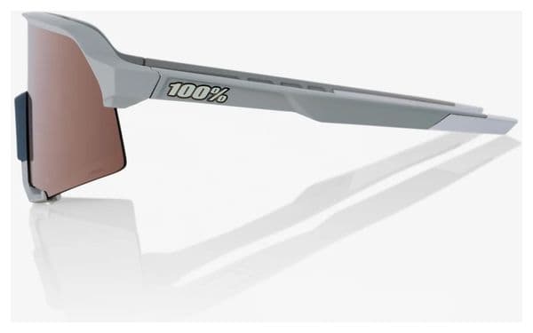 100% S3 Soft Tact Grey - HiPER Mirror Crimson Silver Lenzen