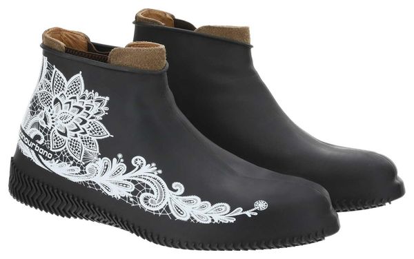 Couvre-Chaussures Femme Tucano Urbano Footerine Noir / Blanc