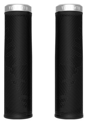 Title Form Lock-On XL Handlebars, Black/Chrome