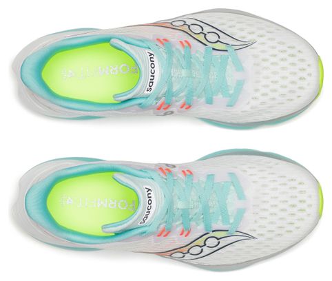 Chaussures Running Saucony Kinvara 16 Blanc/Bleu Femme