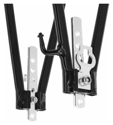 Porte-bagages arriere a tringles alu reglable P2R