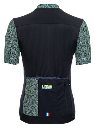 LeBram Aspin Women's Short Sleeved Jersey Black Green