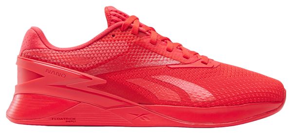 Reebok Nano X3 Red Unisex Cross Training Shoe