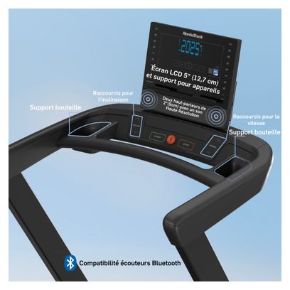 Tapis de course T Series 7 Pliable / Pente +10% / 16 km/h
