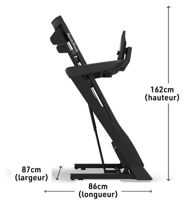 Tapis de course T Series 7 Pliable / Pente +10% / 16 km/h