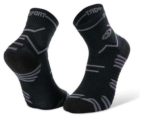 Paar BV Sport Trail Ultra Socken Schwarz Grau