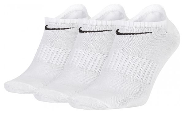 Nike Everyday Lichtgewicht No-Show Sokken (x3) Wit Unisex