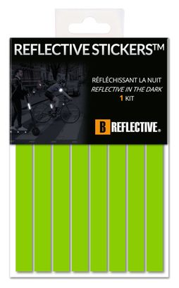 B REFLECTIVE 3M® LINES  Kit de Bandes Réfléchissantes  Multi Support : Vélo  Gyroroue et autres EDPM  3M Technology™  1x15cm  Vert