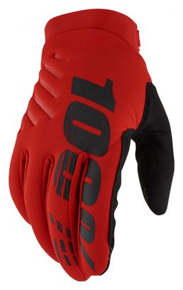 Guantes largos 100% rojo Brisker