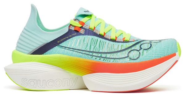 Chaussures Running Saucony Endorphin Elite 2 Bleu/Orange/Jaune Unisexe