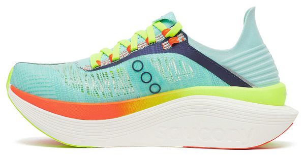 Chaussures Running Saucony Endorphin Elite 2 Bleu/Orange/Jaune Unisexe