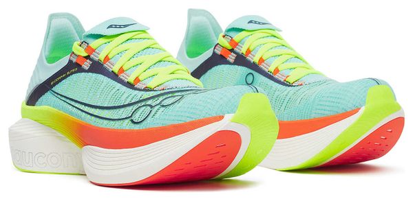 Chaussures Running Saucony Endorphin Elite 2 Bleu/Orange/Jaune Unisexe