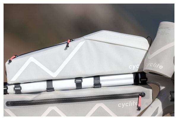 Cyclite Oberrohrtasche groß / 02  | 2,2 l | Hellgrau