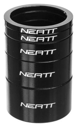 Kit Neatt de espaciadores de aluminio (x5) negro