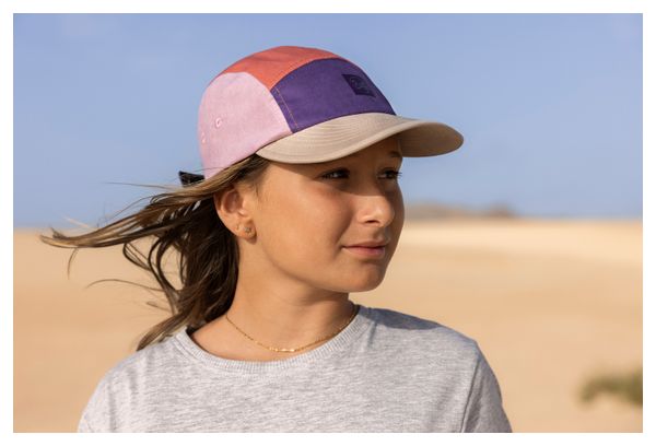 Cappellino Buff a 5 pannelli Go Purple per bambini