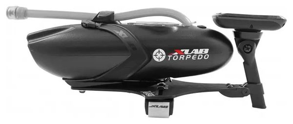 Flaschenhalter und versetzte Halterung für XLAB Torpedo Versa 200-Verlängerungslenker, schwarz