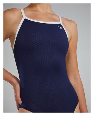 Maillot de bain Tyr Hexa Diamondfit Bleu/Blanc Femme