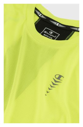 Champion Quick-Dry Reflecterende Korte Mouw Jersey Fluo Geel