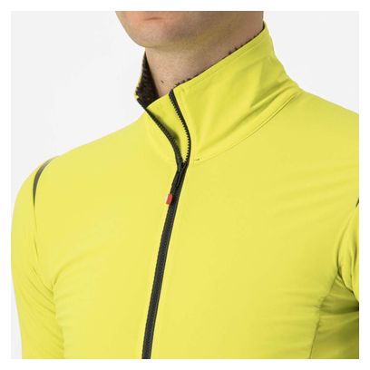 Castelli Alpha Flight Ros Yellow Long Sleeve Jacket