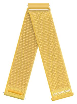 Coros Apex 4 Nylon Watch Strap, 22 mm, Yellow
