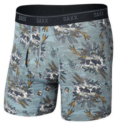 Saxx Quest Quick-Dry Mesh-boxershort, blauw/meerkleurig, heren