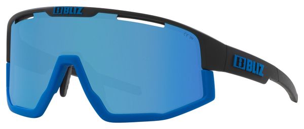 Lunettes Bliz Fusion Noir Mat - Mirror Blue