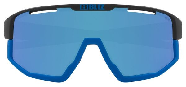 Bliz Fusion Brillen Mattschwarz - Mirror Blue