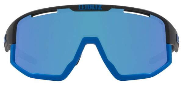 Bliz Fusion Brillen Mattschwarz - Mirror Blue