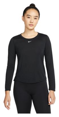 Nike Dri-Fit One Long Sleeve Jersey Zwart Dames