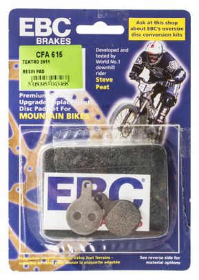 EBC VERT Paire de Plaquettes TEKTRO 2011 Organique Medium