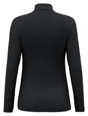 Dames Salewa Vajolet Polarlite Responsive Half Zip Fleece Zwart
