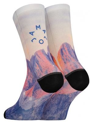 Maloja RittnerM. mountain glow Women's Socks White / Blue