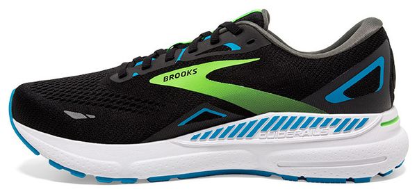 Brooks Adrenaline GTS 23 Large Zwart Groen Blauw Heren Hardloopschoenen