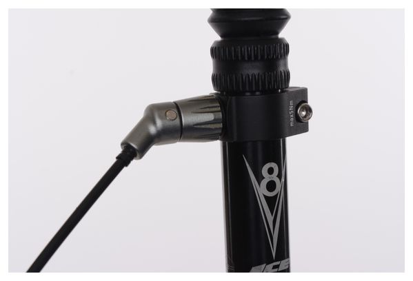 Refurbished Product - Ice Lift V8 Delux External Passage Telescopic Seatpost Black/Silver (With Control)