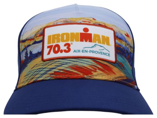 Cappellino Trucker dell'Ironman 70.3 Aix-en-Provence Event Blue