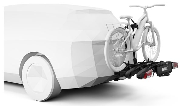 Porte-Vélo sur Boule d'Attelage Thule EasyFold 3 945100 - 3 Vélos (Compatible E-Bikes) Noir