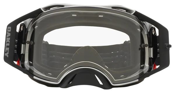 Oakley Airbrake MX Tuff Blocks Goggle Black Gunmetal Clear / Ref. OO7046-B0