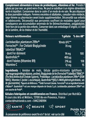 Fer Bisglycinate - 30 gélules