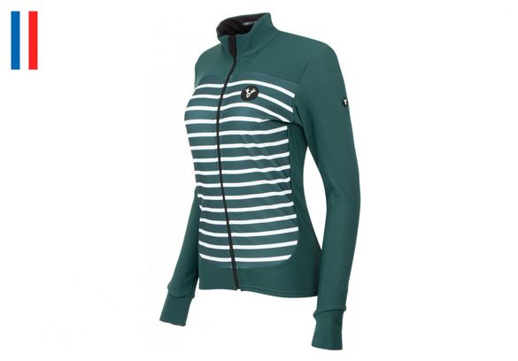 LeBram Ventoux Women's Long Sleeve Jersey Green Fitted