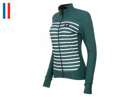 LeBram Ventoux Women&#39;s Long Sleeve Jersey Green Adjusted Cut