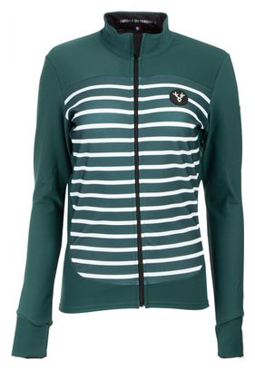 LeBram Ventoux Women&#39;s Long Sleeve Jersey Green Adjusted Cut