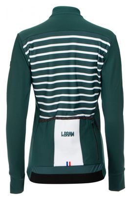 LeBram Ventoux Women's Long Sleeve Jersey Green Fitted