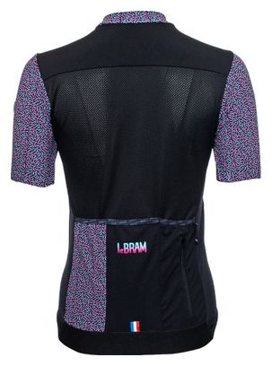 LeBram Aspin Women's Short Sleeved Jersey Black Blue Pink