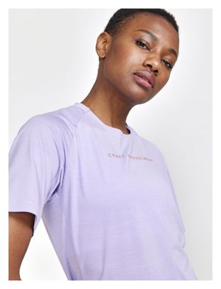 Camiseta de manga corta para mujer Craft ADV Gravel Lavender