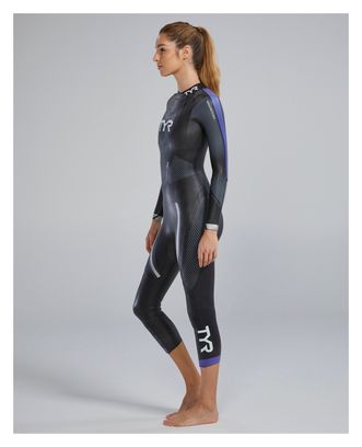 TYR Hurricane® Cat 5 Zilver/Paars Neopreen Wetsuit voor dames