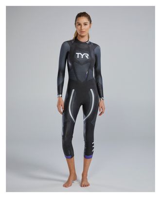 TYR Hurricane® Cat 5 Zilver/Paars Neopreen Wetsuit voor dames