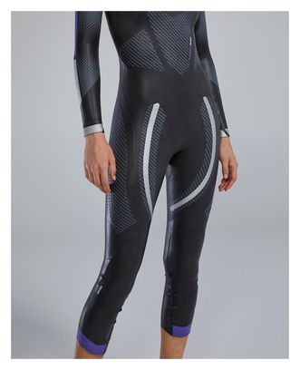 Traje de neopreno TYR Hurricane Cat 5 Plata/Morado para mujer