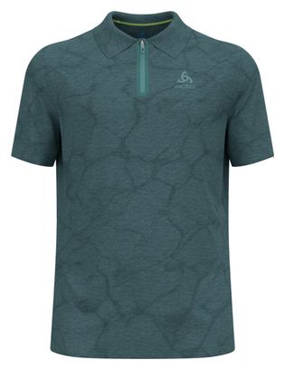 Odlo Ascent Chill-Tec Korte Mouw Polo Groen