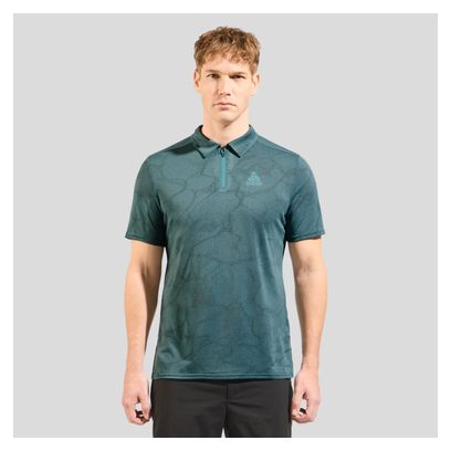 Polo de manga corta Odlo Ascent Chill-Tec Verde