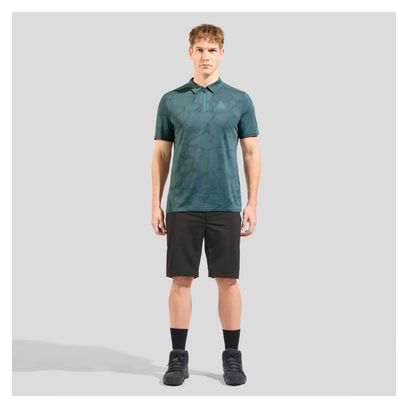 Polo Odlo Ascent Chill-Tec a manica corta verde